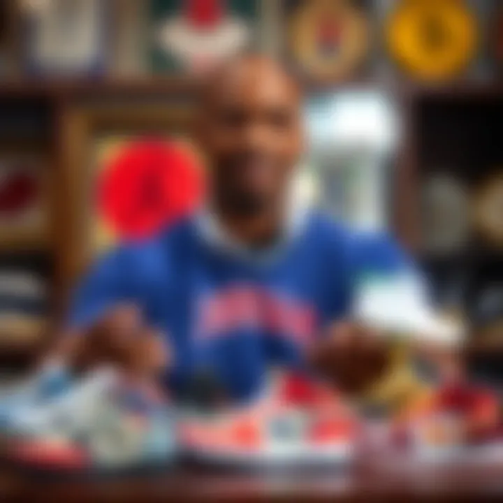 Showcasing the Iconic NFT Collection Michael Jordan showcasing his NFT collection