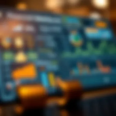 Infographic showcasing financial metrics for crypto investing