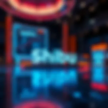 A digital representation of Shibu Inc logo in a futuristic context