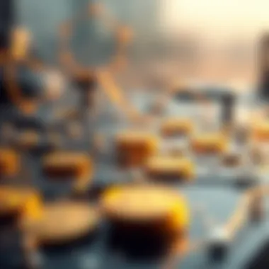 A conceptual image depicting blockchain technology