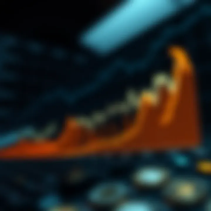 Graph illustrating the growth trends of cryptocurrencies over time