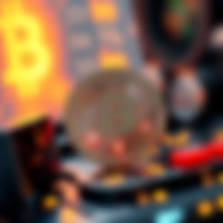 A futuristic digital currency concept