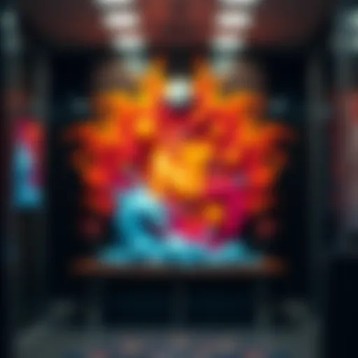 A vibrant digital artwork symbolizing the NFT art movement