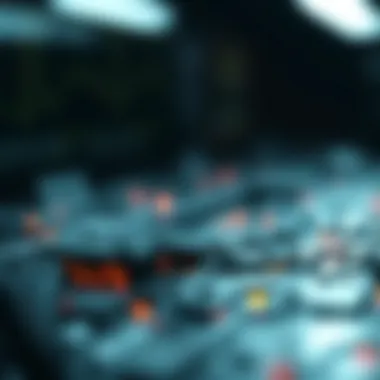 Visual representation of blockchain technology supporting NFTs