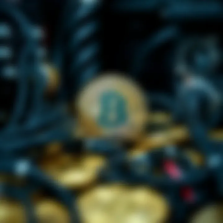 Conceptual representation of Bitcoin mining