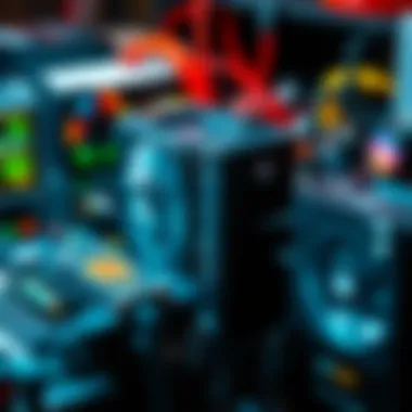 Cryptocurrency Mining Setup Visual representation of cryptocurrency mining setup