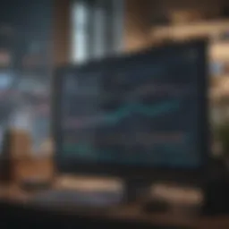 An advanced trading interface showing futures trading analytics