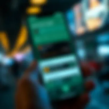 A user-friendly interface of a cryptocurrency wallet app displayed on a smartphone
