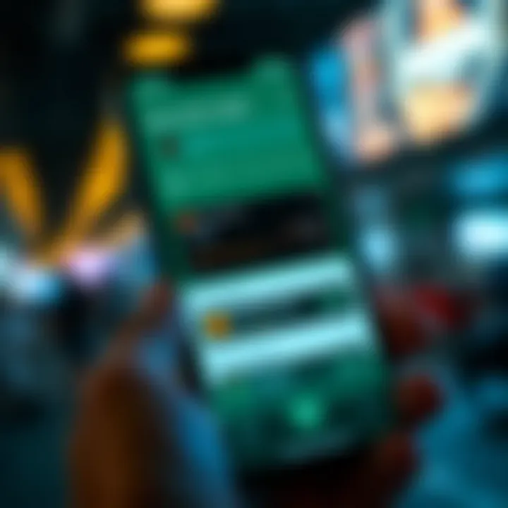 A user-friendly interface of a cryptocurrency wallet app displayed on a smartphone