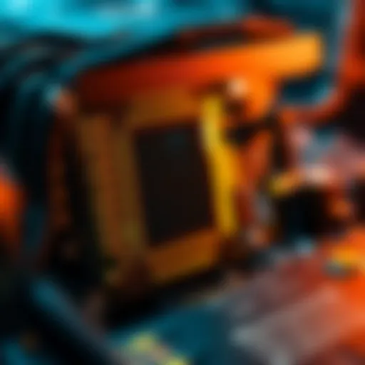 Exploring CPU Mining Technology A close-up of a CPU with glowing circuits to represent mining technology