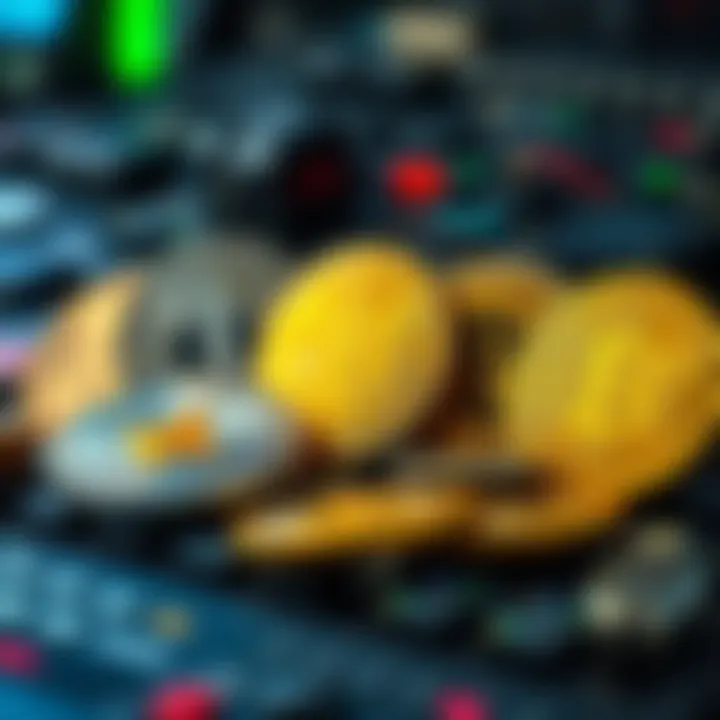 A selection of different cryptocurrency logos that can be mined with CPUs