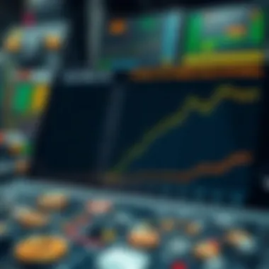 A graph showing profitability trends of various cryptocurrencies suitable for CPU mining