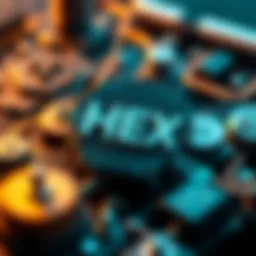 Visual representation of HEX cryptocurrency mechanics