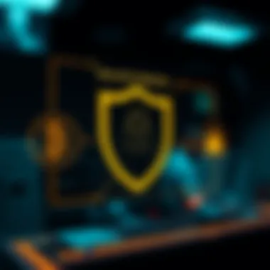 Graphic showing security features in cryptocurrency investing