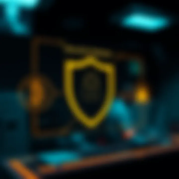 Graphic showing security features in cryptocurrency investing