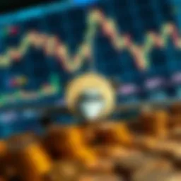 A visual representation of jet tokens amidst cryptocurrency charts