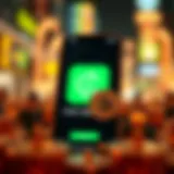 Cash App logo with cryptocurrency symbols.