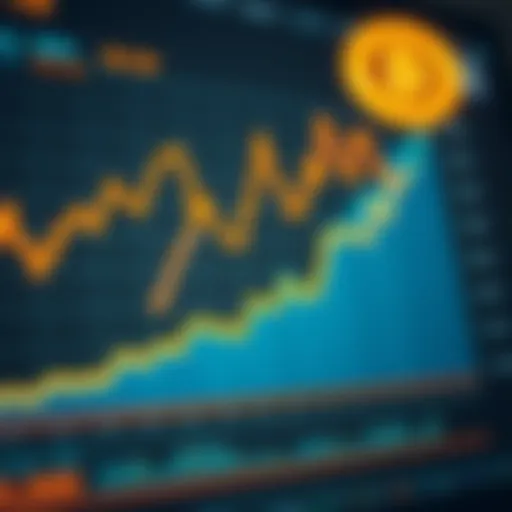 Chart showcasing cryptocurrency growth trends