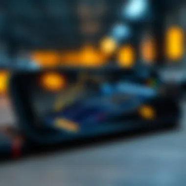 Cryptocurrency Mining App Visualization Mobile device displaying cryptocurrency mining application