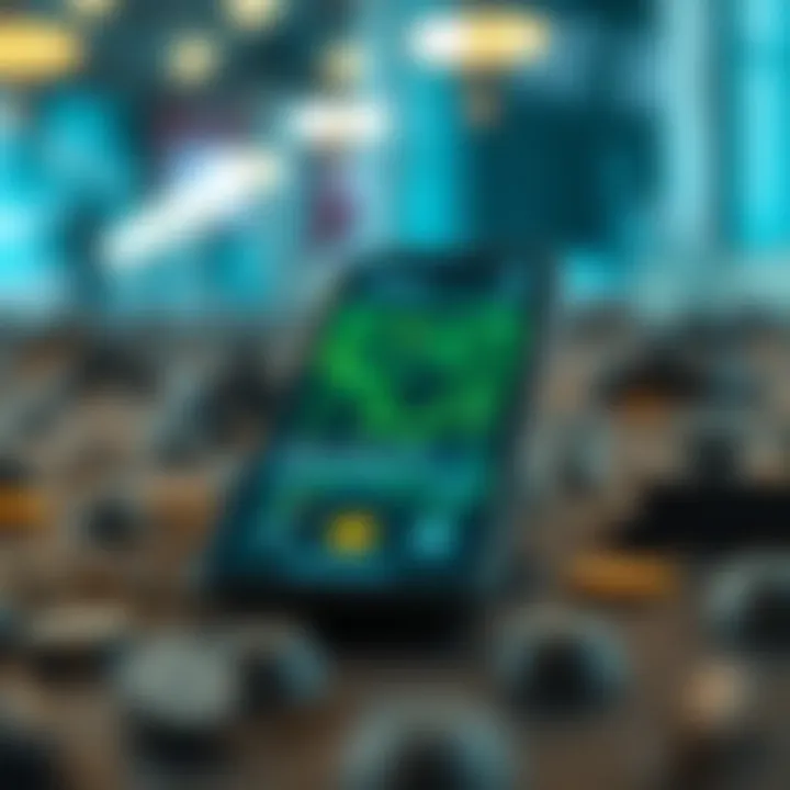 Overview of Mobile Mining Applications Visual representation of mining applications available on smartphones