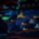 Global currency exchange map highlighting trading hubs