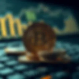 Visual representation of cryptocurrency and freelance work