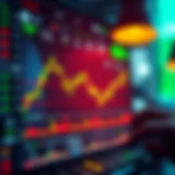 User interface of a stock trading app showcasing charts and statistics