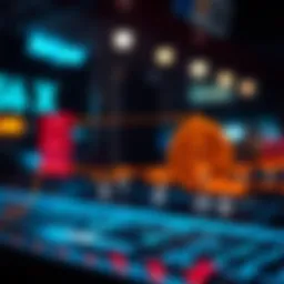 Visual representation of cryptocurrency transaction flow