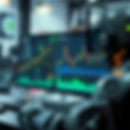 Automated trading interface showcasing cryptocurrency assets