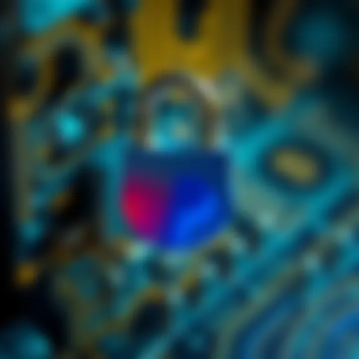 A secure lock symbolizing safety in cryptocurrency transfers