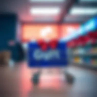 A conceptual image illustrating security measures for Gyft gift card transactions