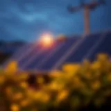 Solar-powered cryptocurrency mining rig showcasing sustainable technology