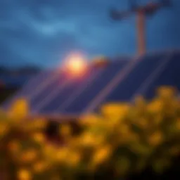 Solar-powered cryptocurrency mining rig showcasing sustainable technology