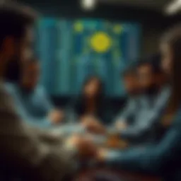 Creative brainstorming session