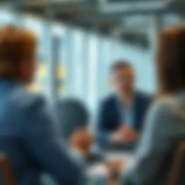 A strategic meeting with potential investors