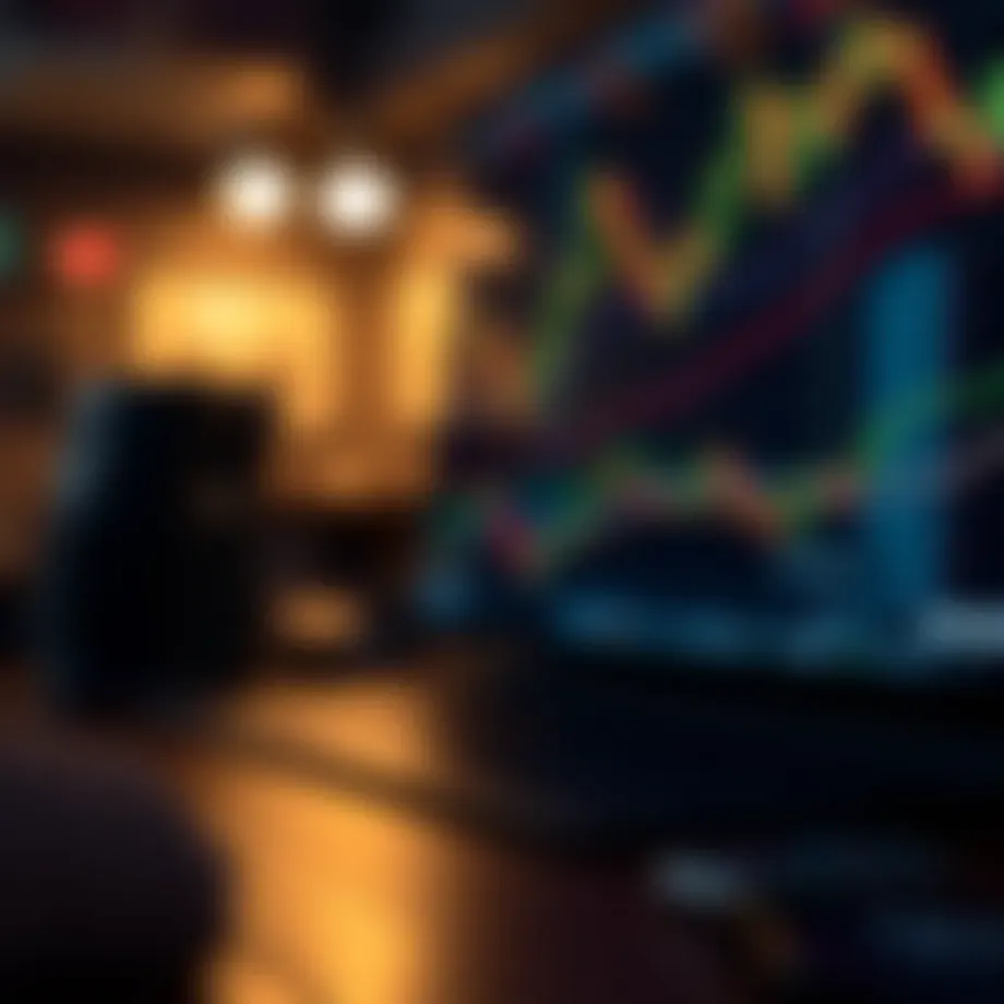 Visual representation of cryptocurrency trading strategies