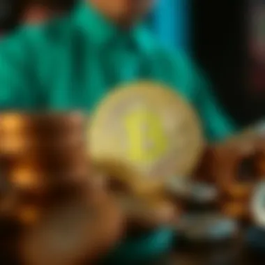 Visual representation of cryptocurrencies as an investment vehicle