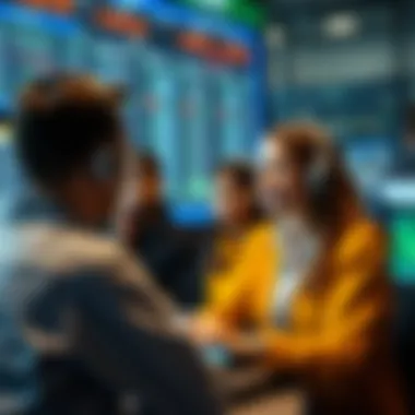 A depiction of customer support channels available for traders