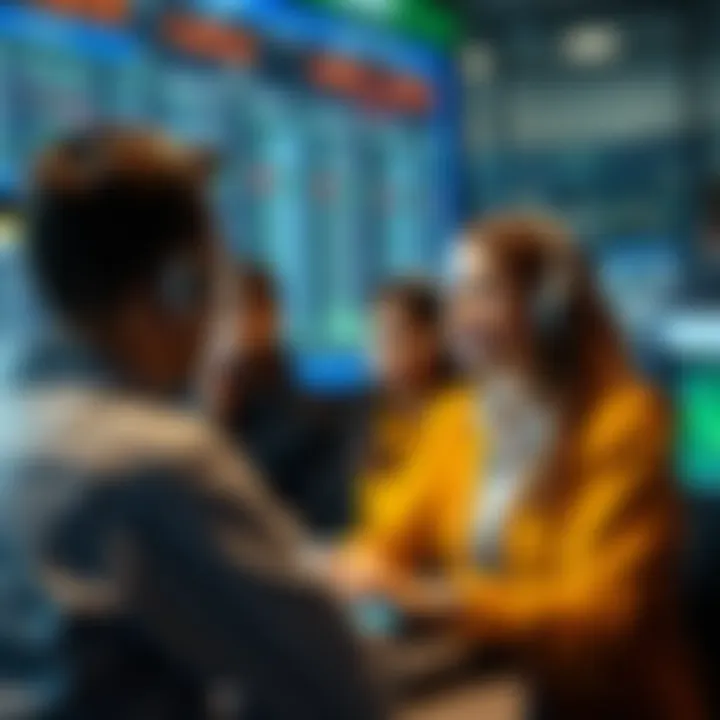 A depiction of customer support channels available for traders