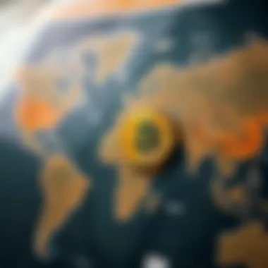 Global map highlighting Bitcoin regulations