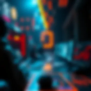 A visual representation of blockchain technology and its integration in gaming