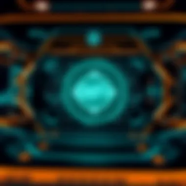 Futuristic Digital Interface for DeFi A futuristic digital interface symbolizing decentralized finance