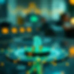 Visual representation of innovative blockchain technology