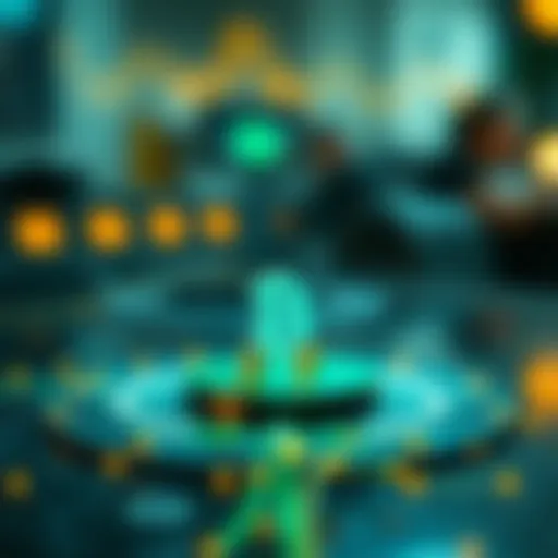 Innovative Blockchain Technology Visual representation of innovative blockchain technology