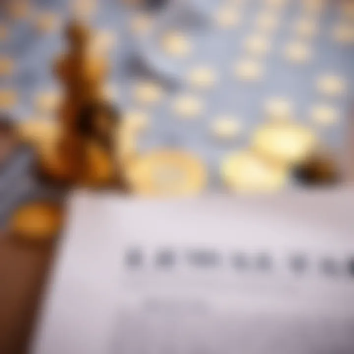 A legal document with cryptocurrency icons in the background