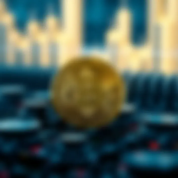 Impact of Bitcoin on Financial Technology Impact of Bitcoin symbol on modern financial technology