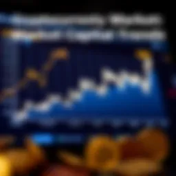 Graph showcasing cryptocurrency market capitalization trends over time