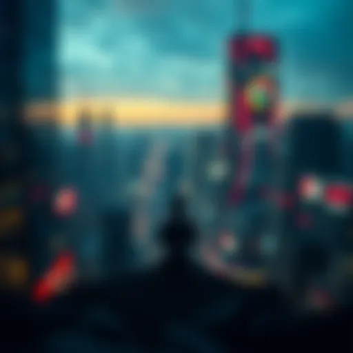 Tranquility Amidst Market Chaos Symbolizing tranquility in the chaos of cryptocurrency