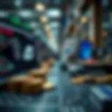 A visual representation of cryptocurrency transactions between platforms