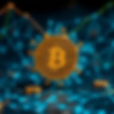 The Essence of Algorithmic Tokens Conceptual visualization of algorithmic tokens in cryptocurrency